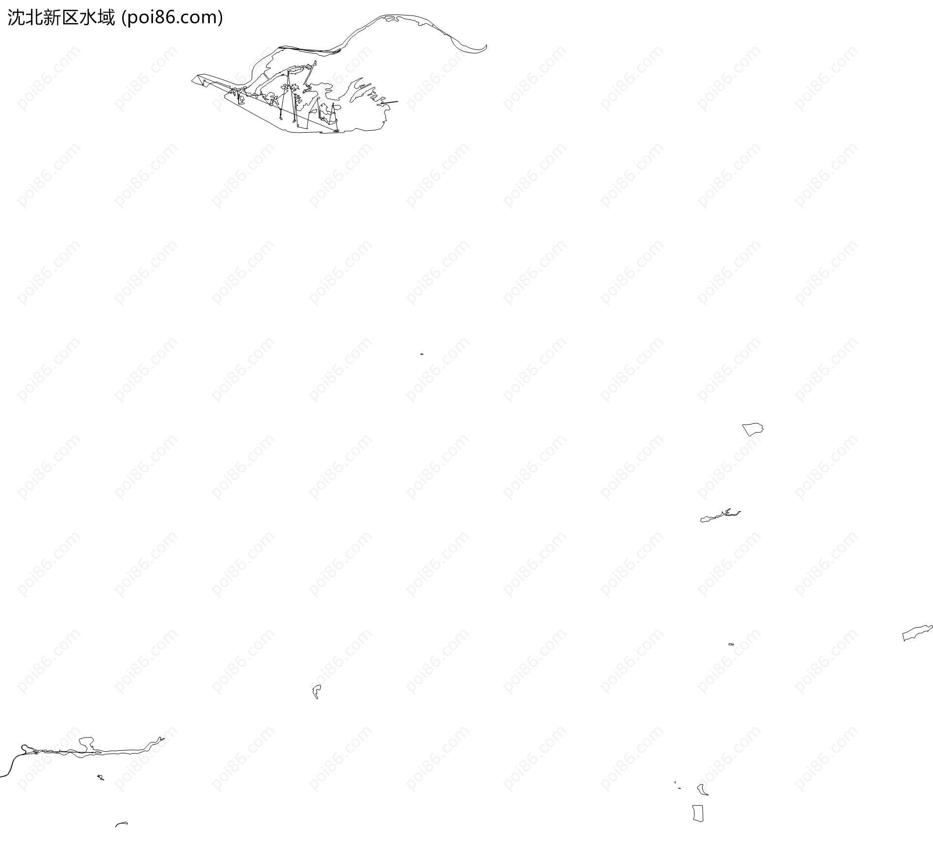 沈北新区水域地图