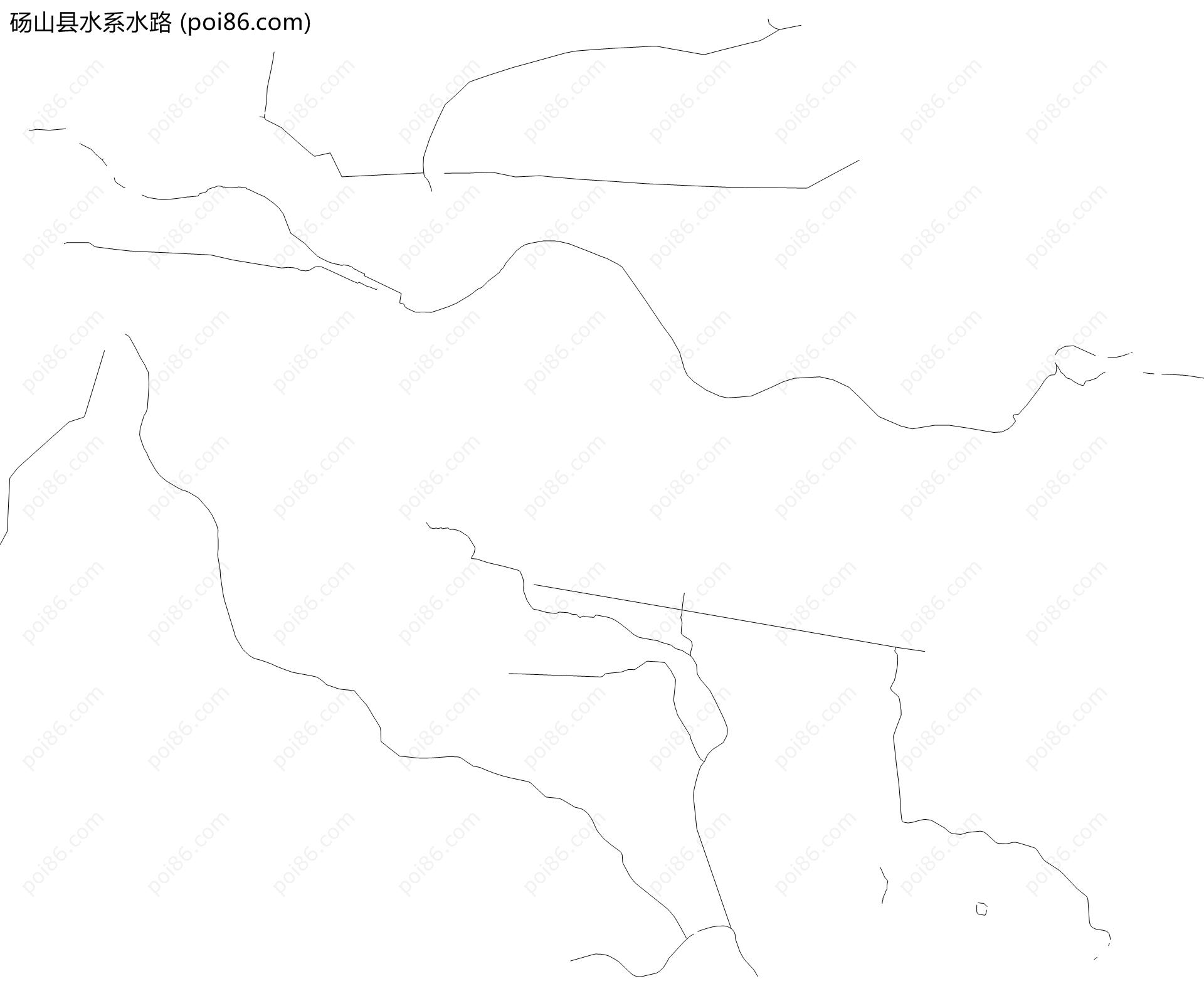 砀山县水系水路地图
