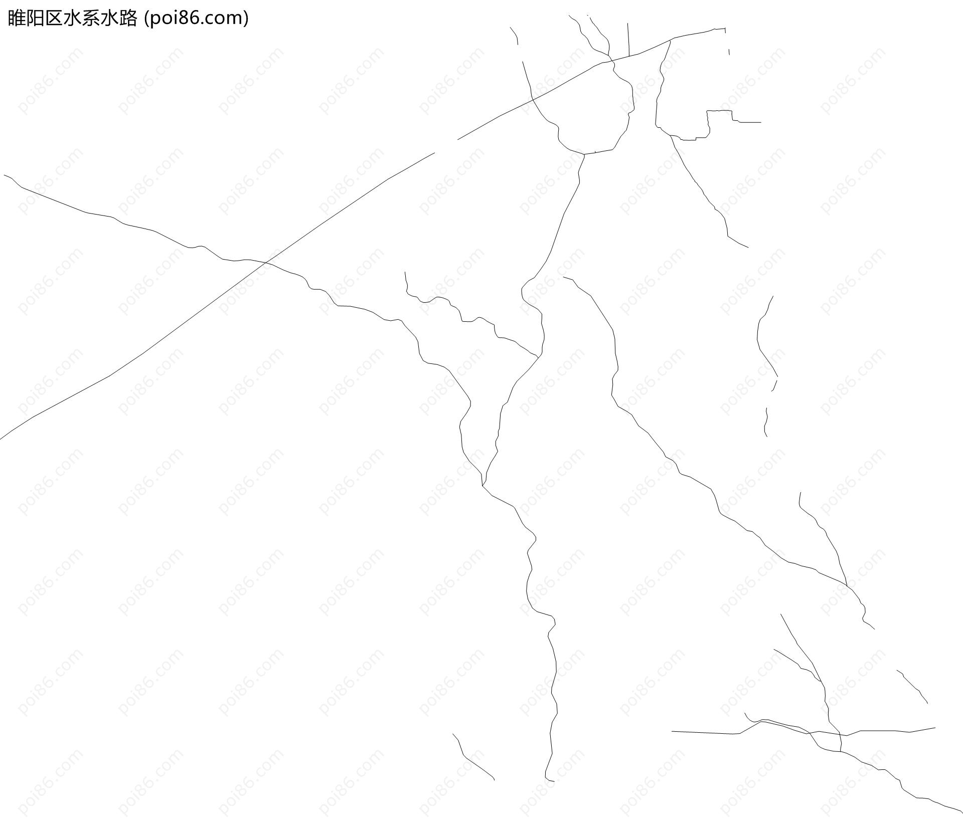 睢阳区水系水路地图