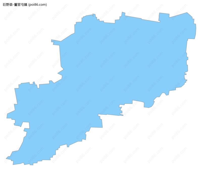 高德poi数据 山东省poi数据 菏泽市poi数据 巨野县poi数据 董官屯镇