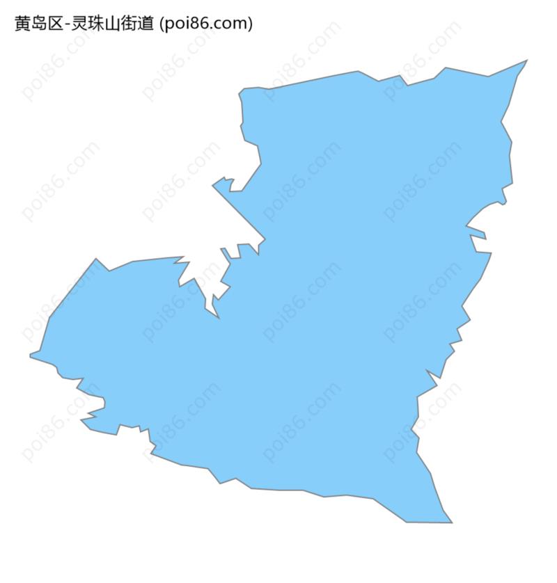 灵珠山街道边界地图