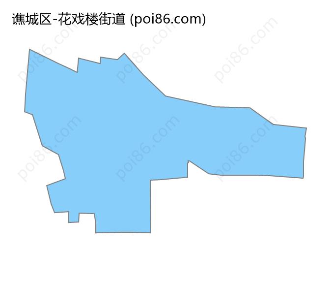 高德花戏楼街道poi数据