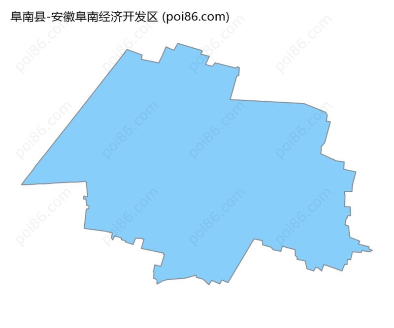 安徽阜南经济开发区边界地图