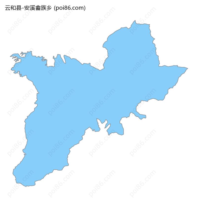 安溪畲族乡边界地图