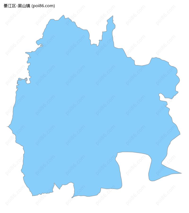 黑山镇边界地图