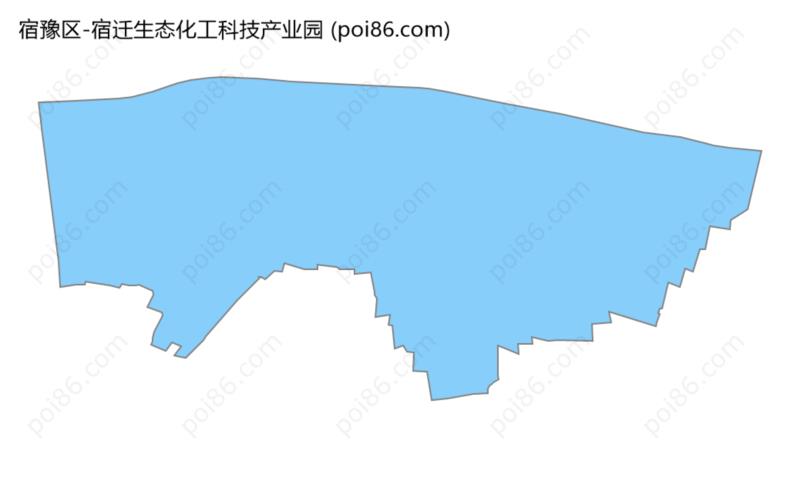 宿迁生态化工科技产业园边界地图