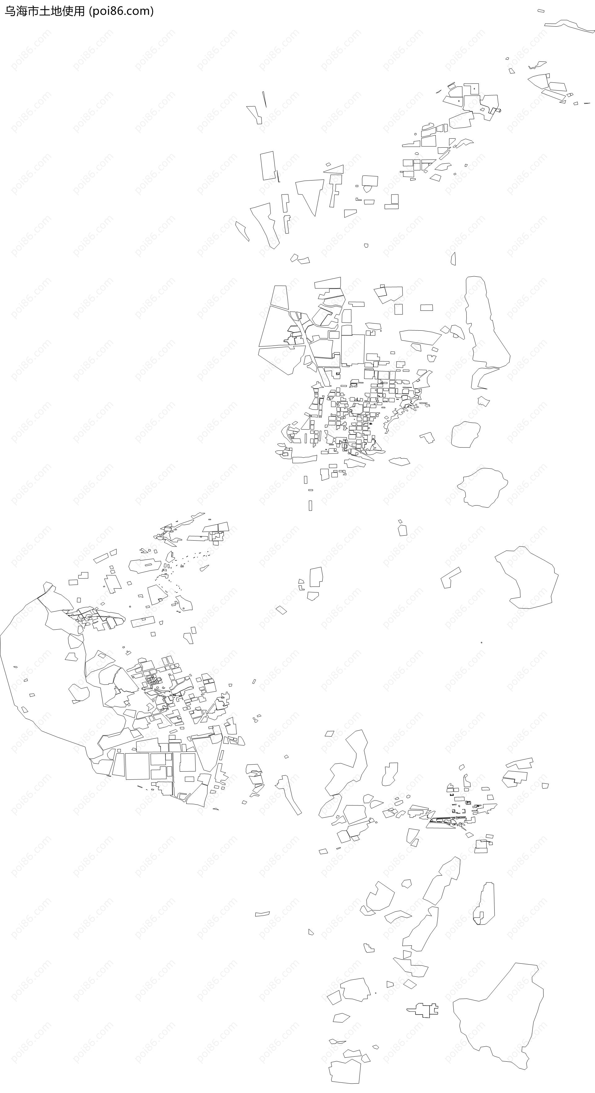 乌海市土地使用地图