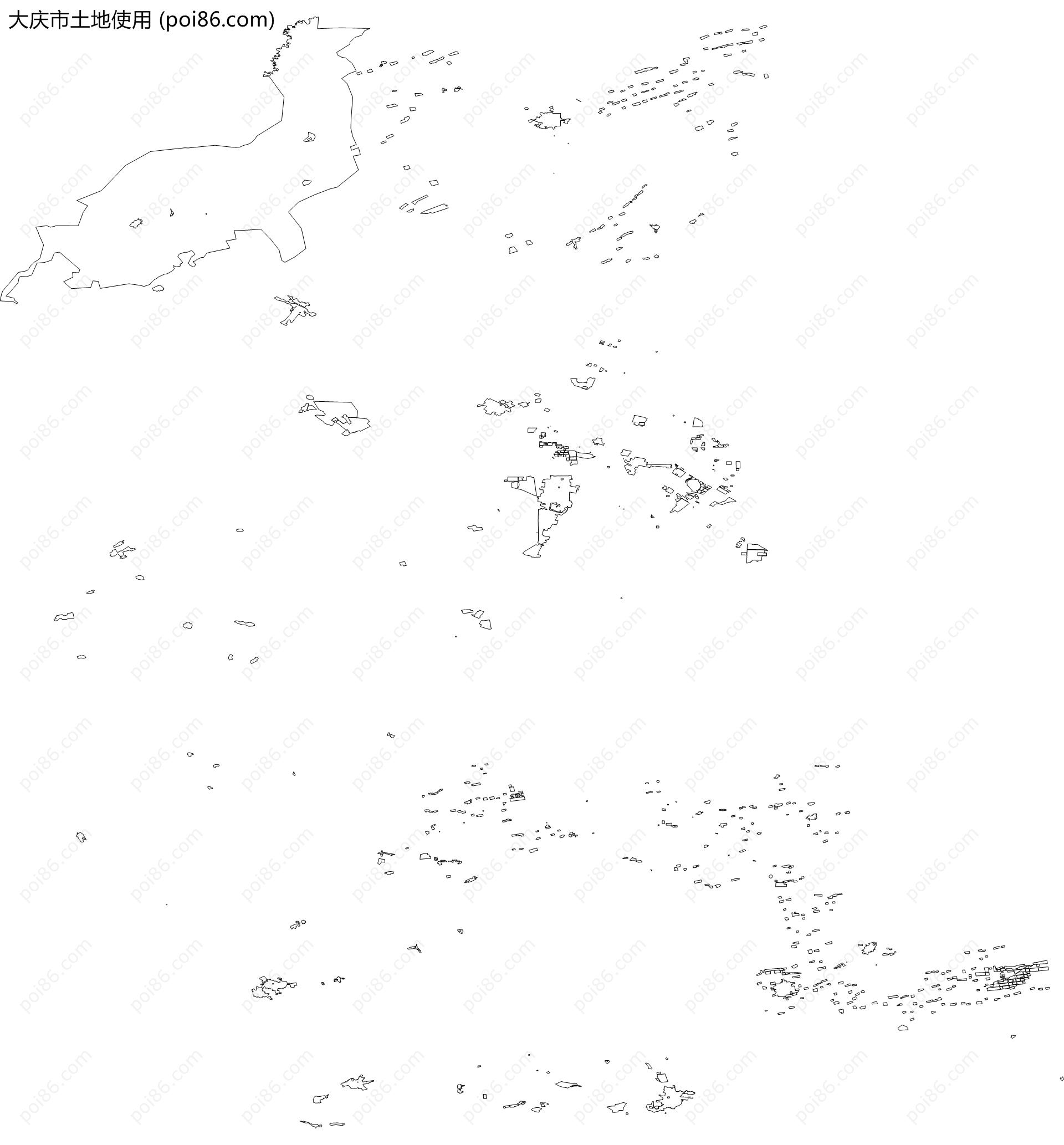 大庆市土地使用地图