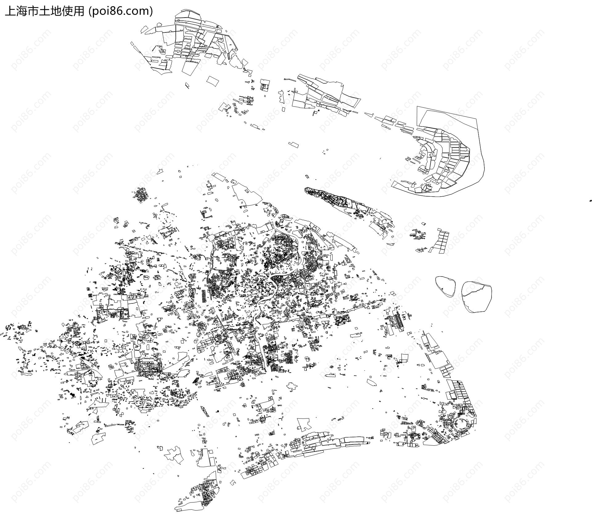 上海市土地使用地图