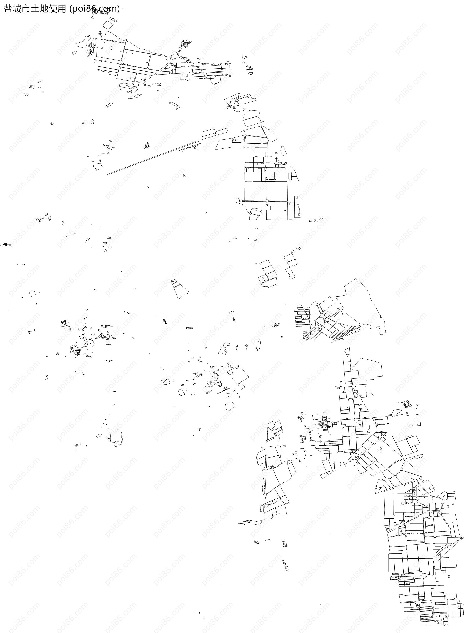 盐城市土地使用地图