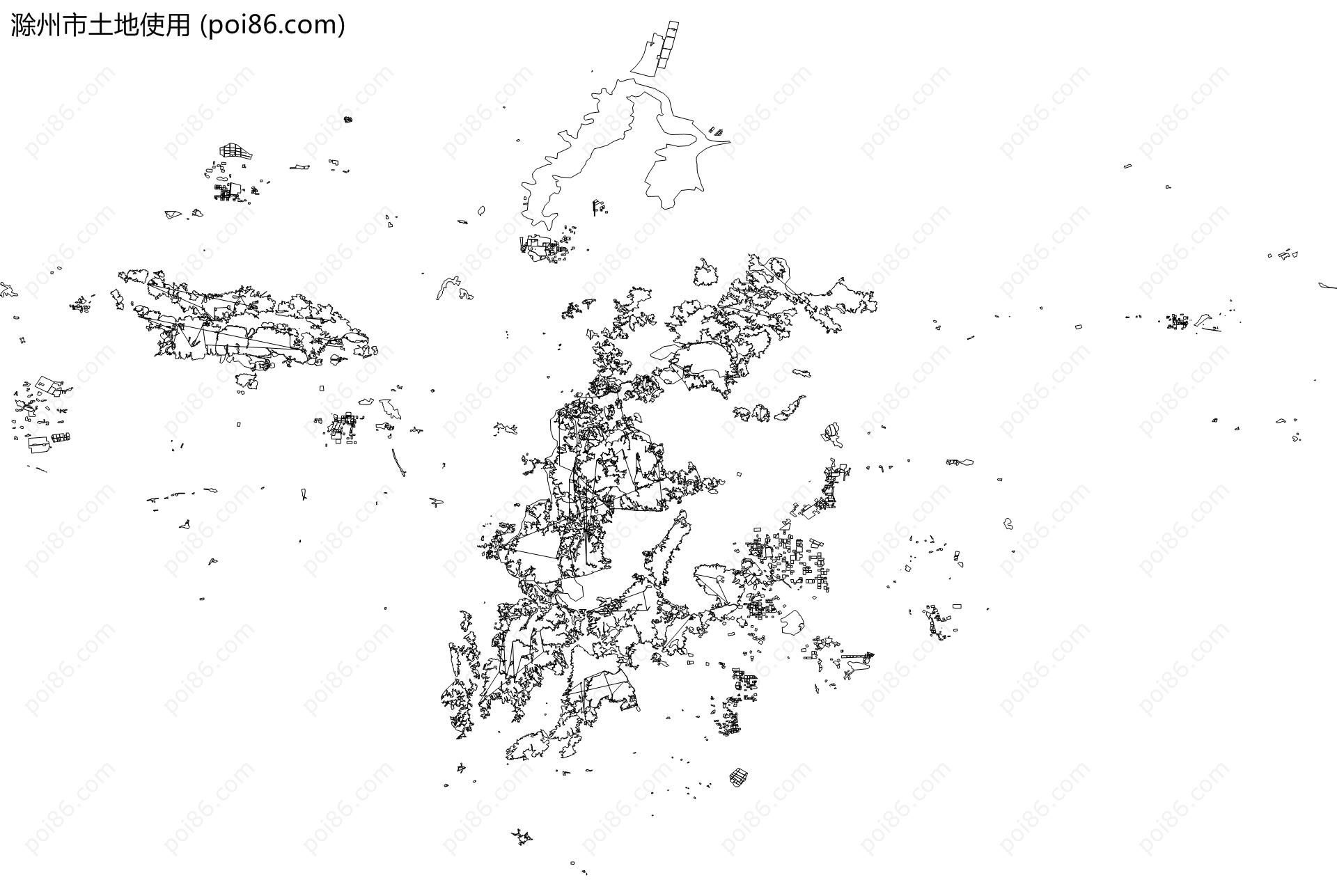滁州市土地使用地图