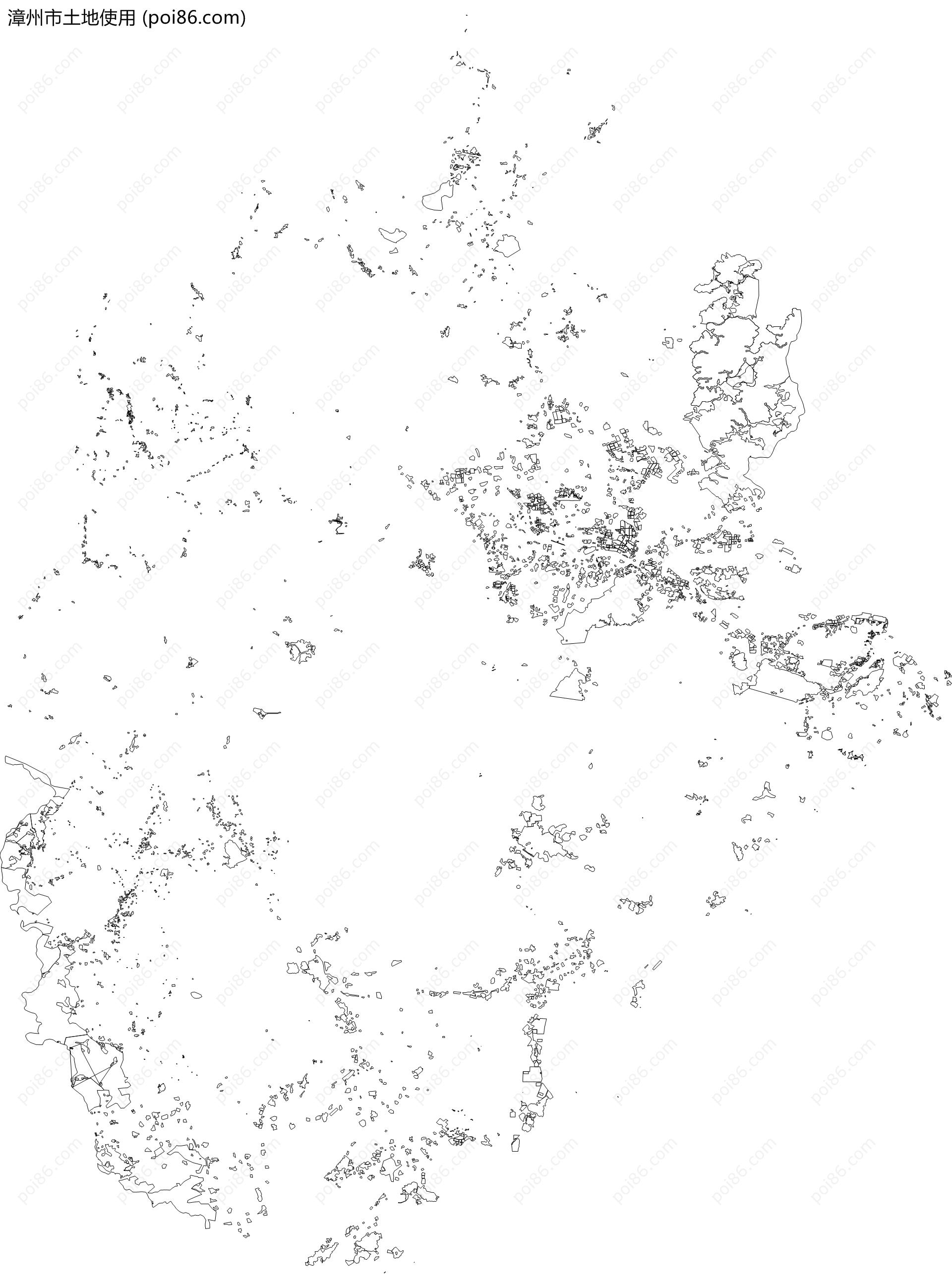 漳州市土地使用地图