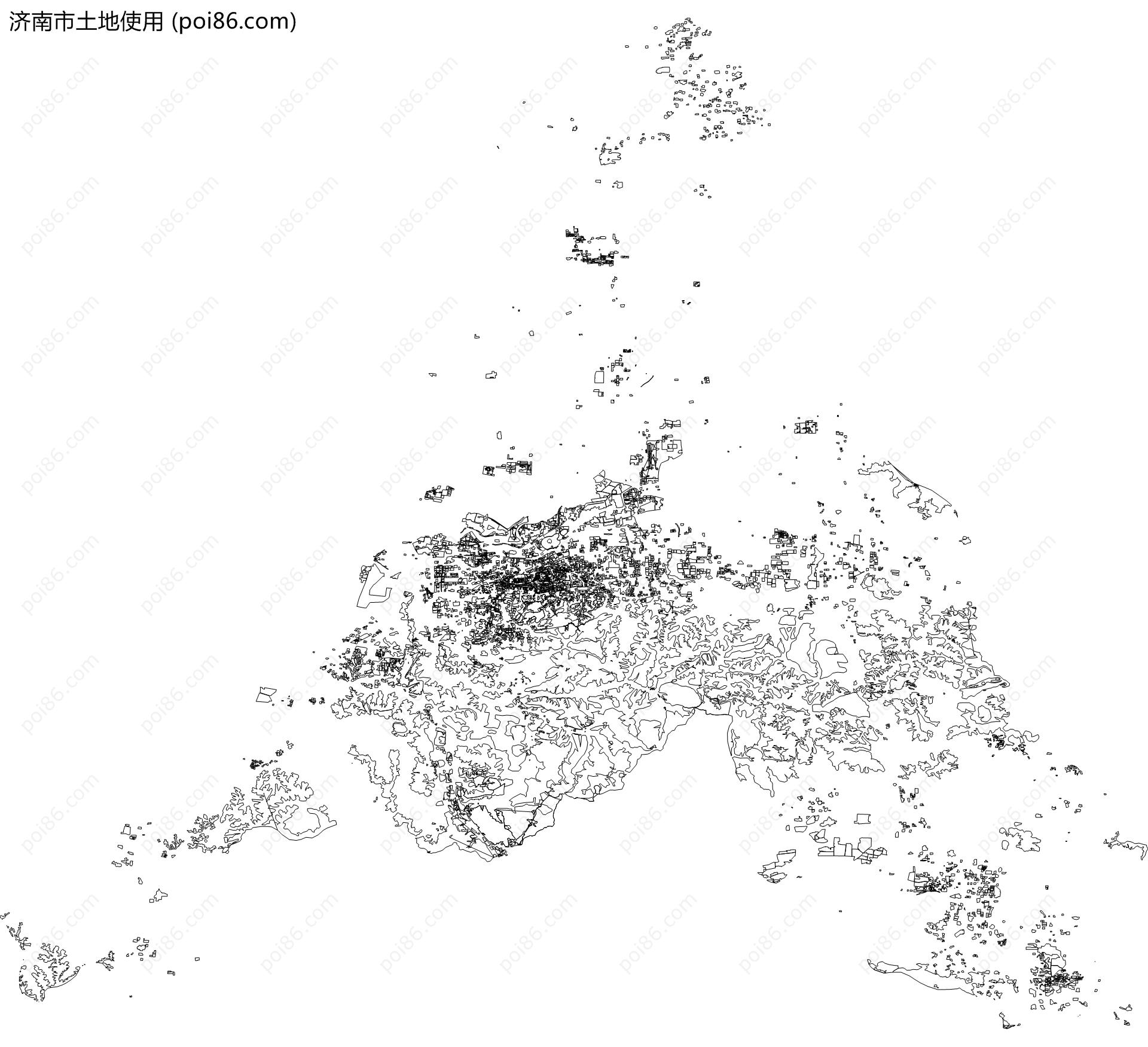 济南市土地使用地图