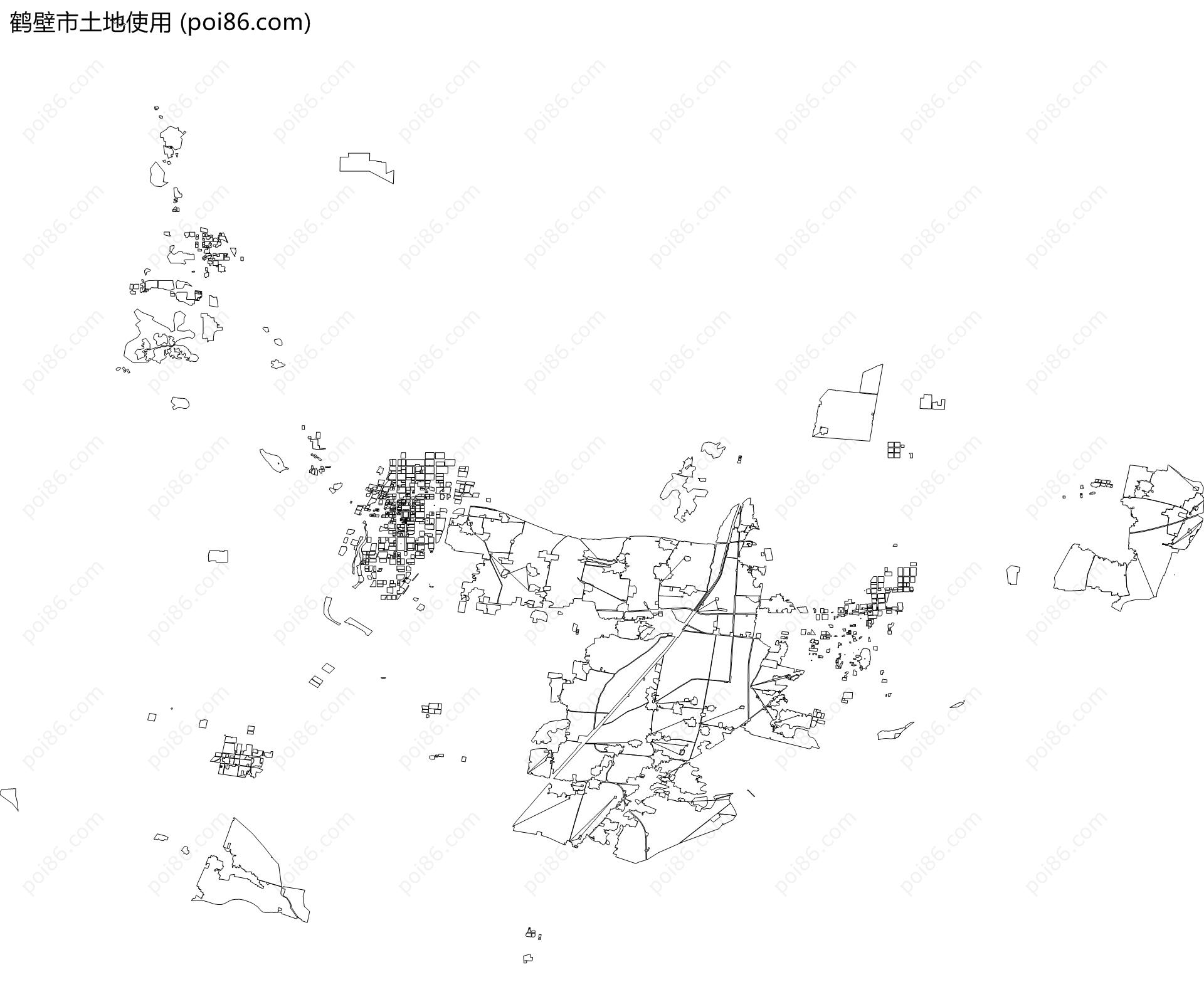 鹤壁市土地使用地图