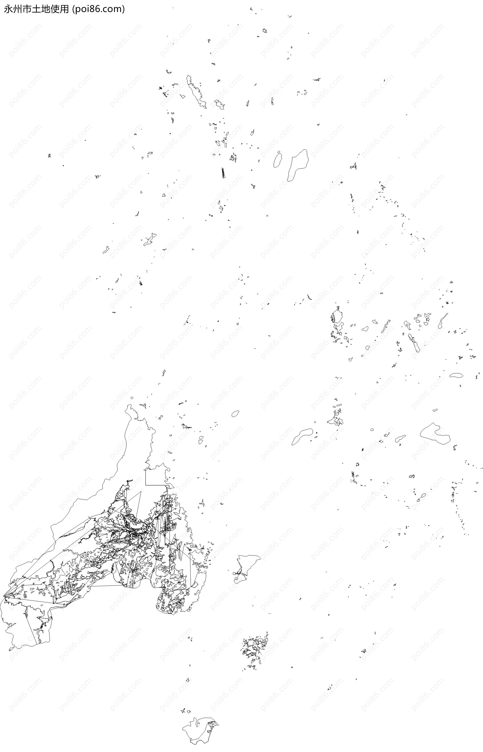 永州市土地使用地图