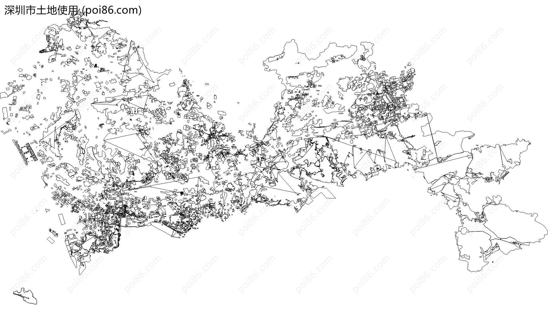深圳市土地使用地图