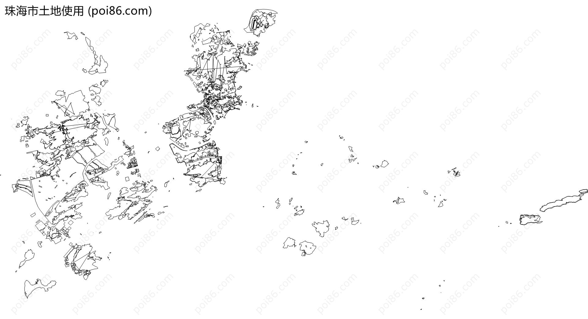 珠海市土地使用地图