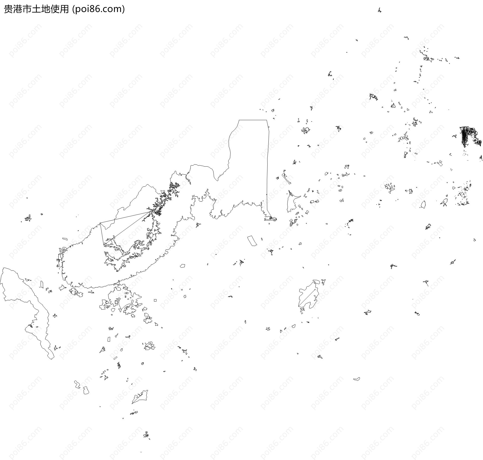 贵港市土地使用地图