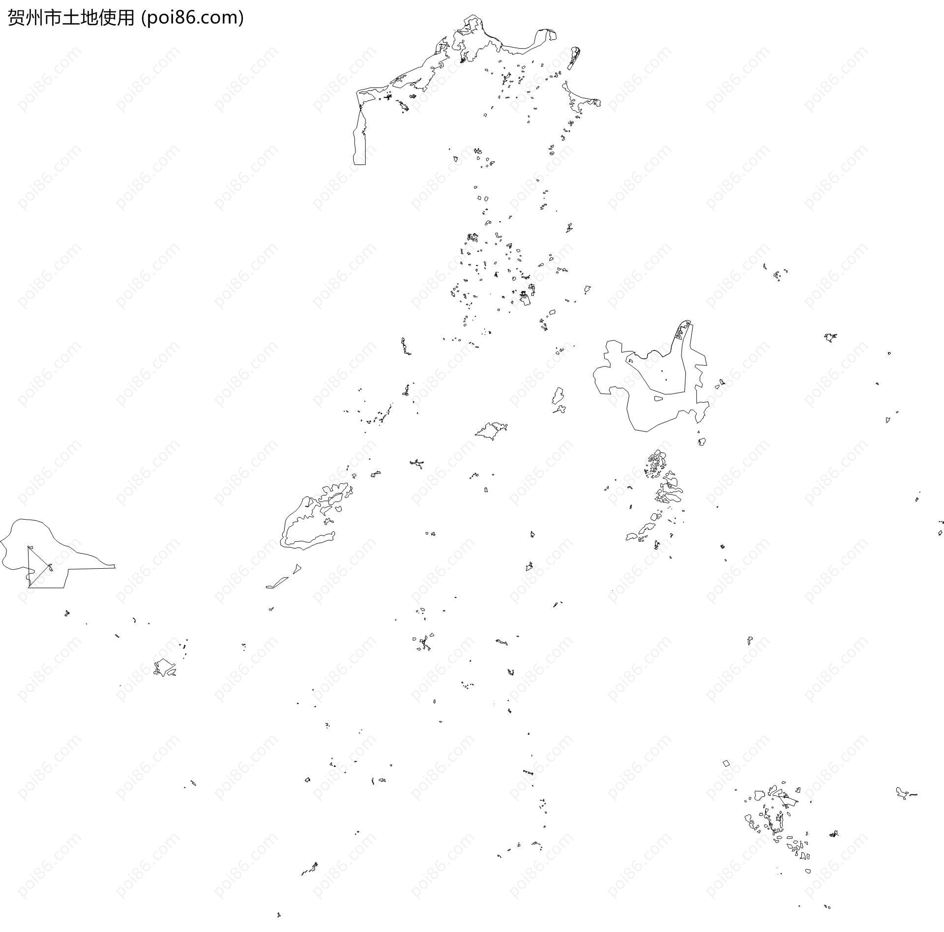 贺州市土地使用地图