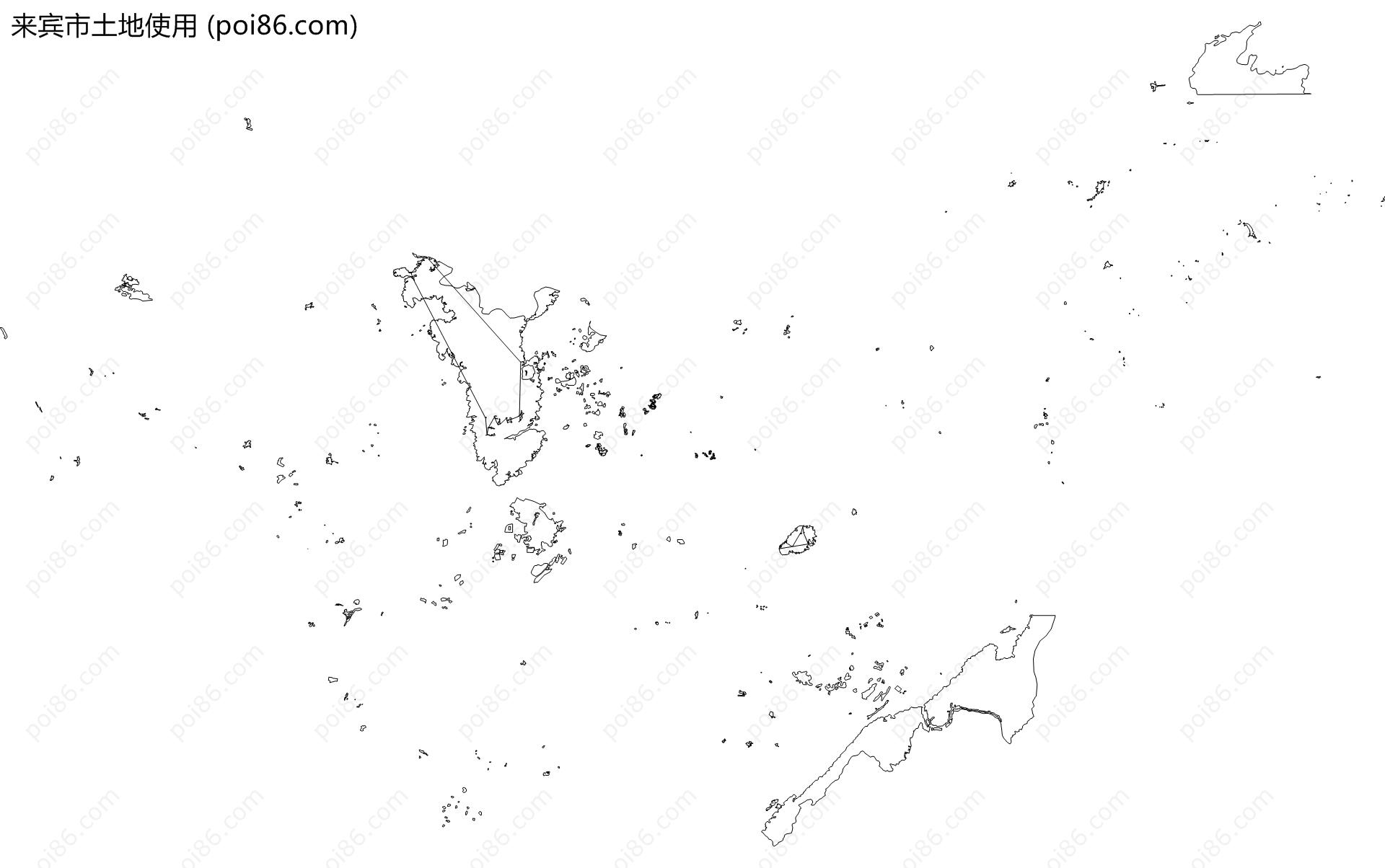 来宾市土地使用地图