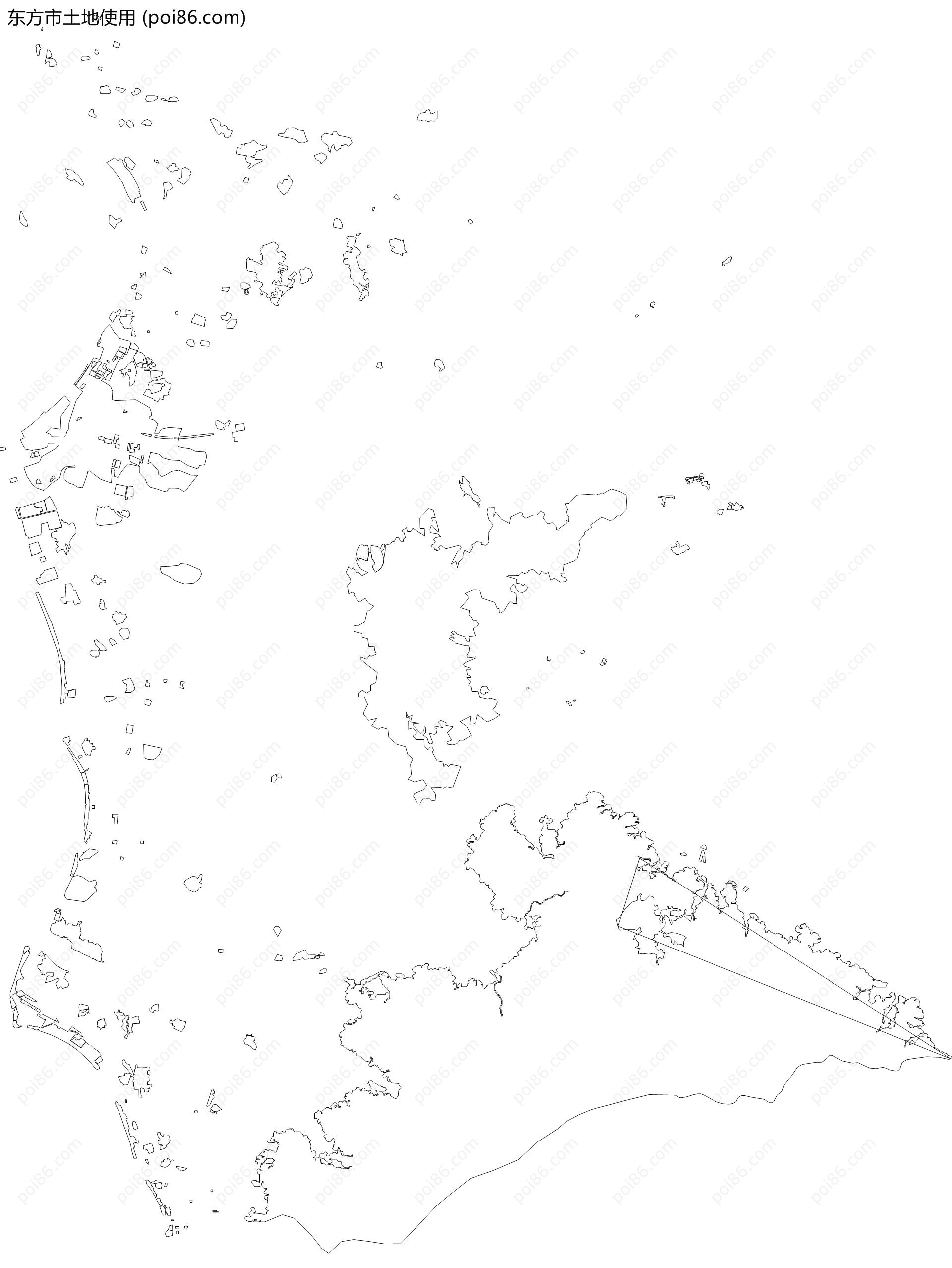东方市土地使用地图