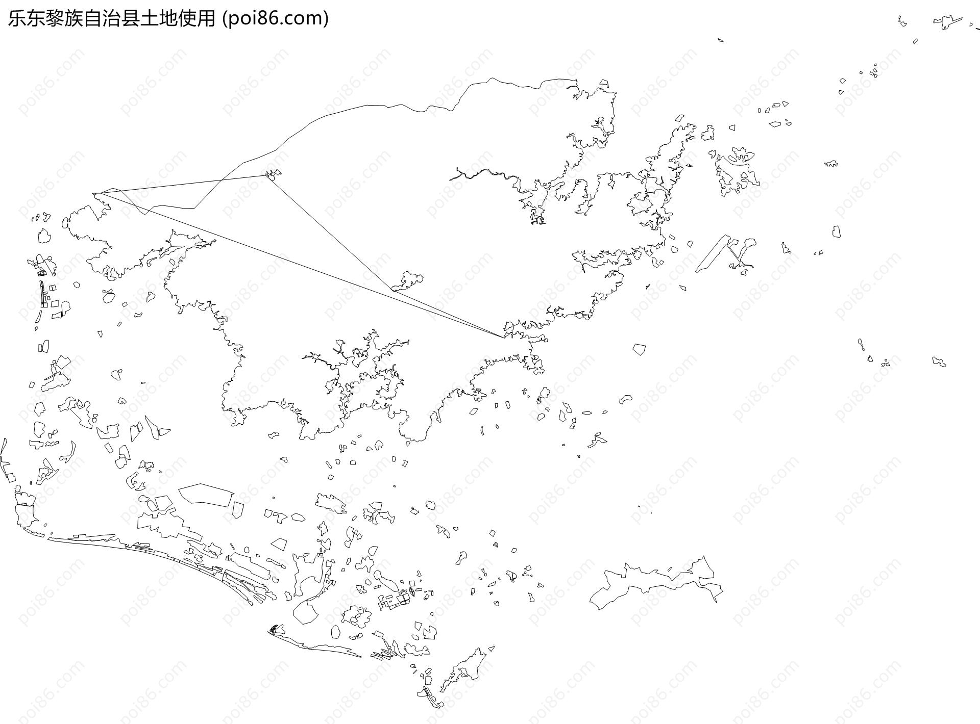 乐东黎族自治县土地使用地图