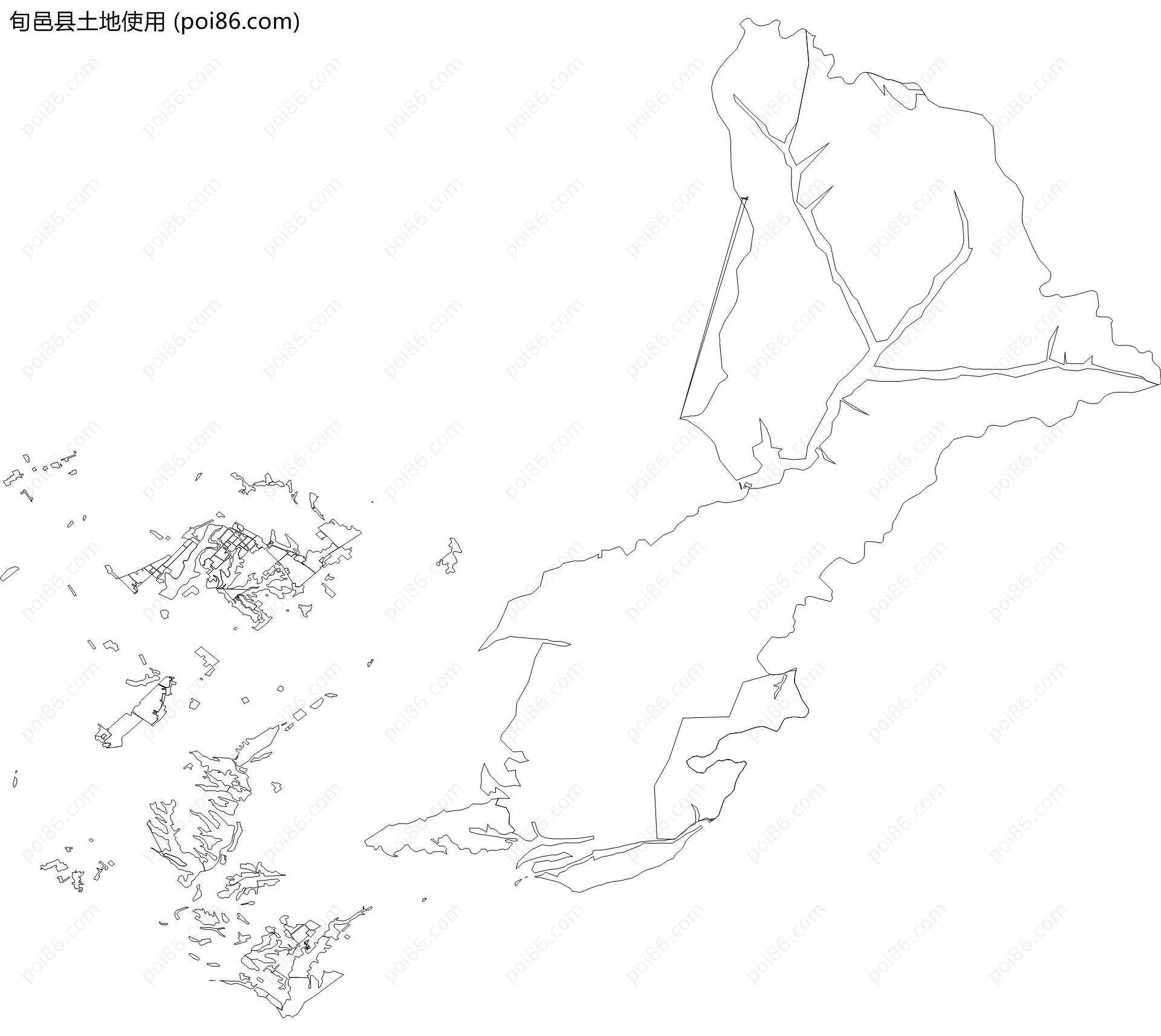 旬邑县土地使用地图