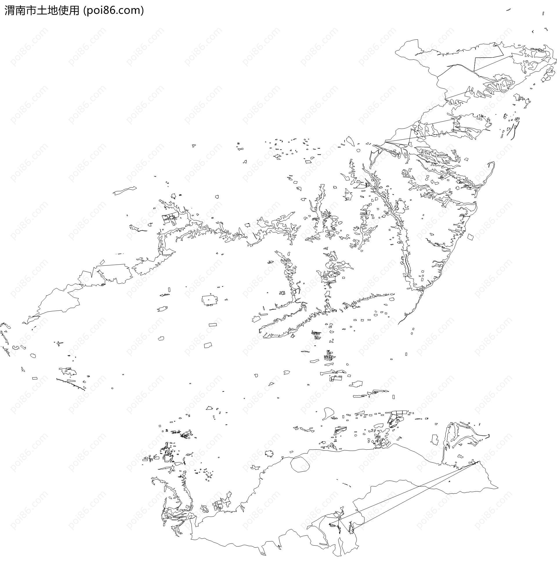 渭南市土地使用地图