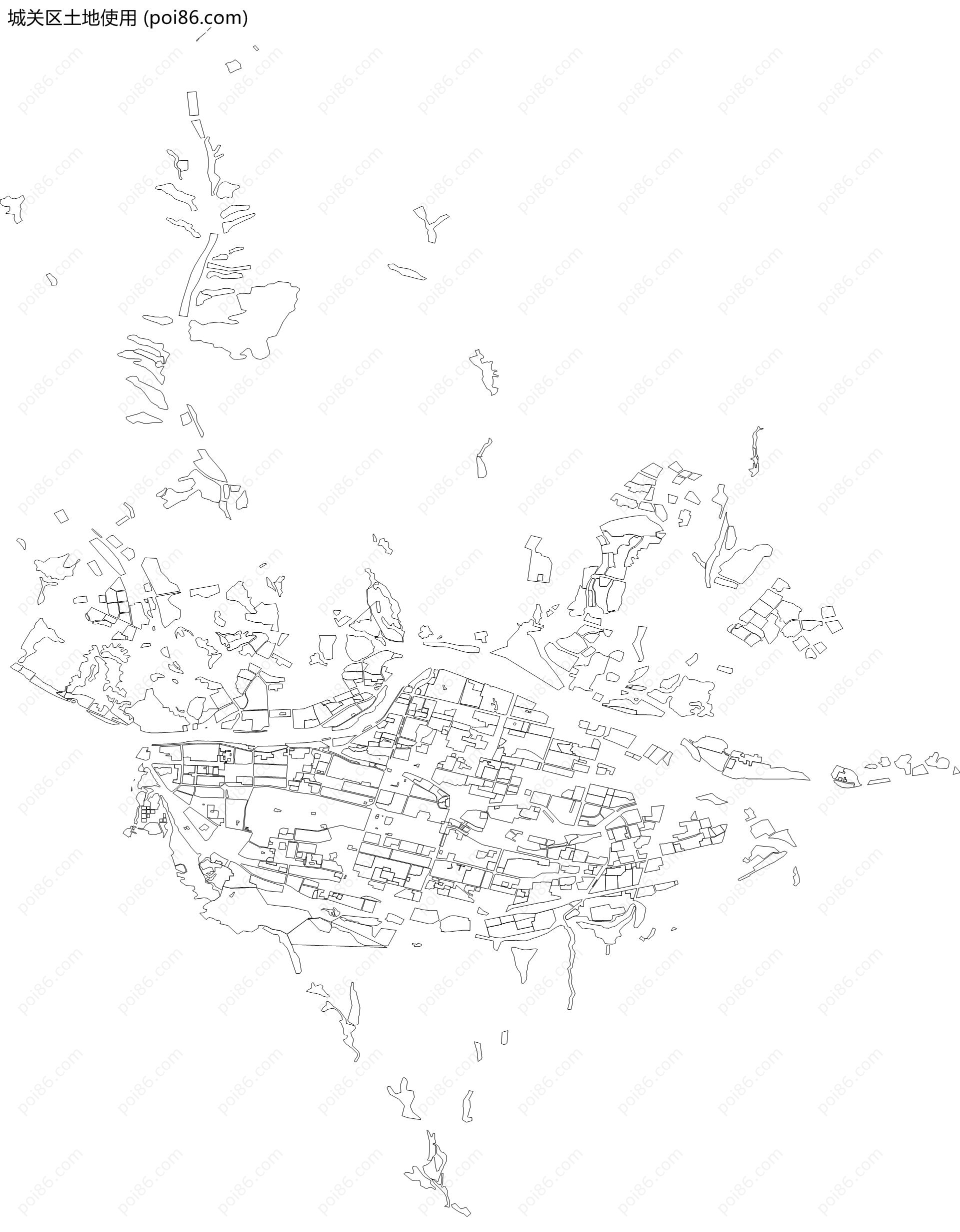城关区土地使用地图