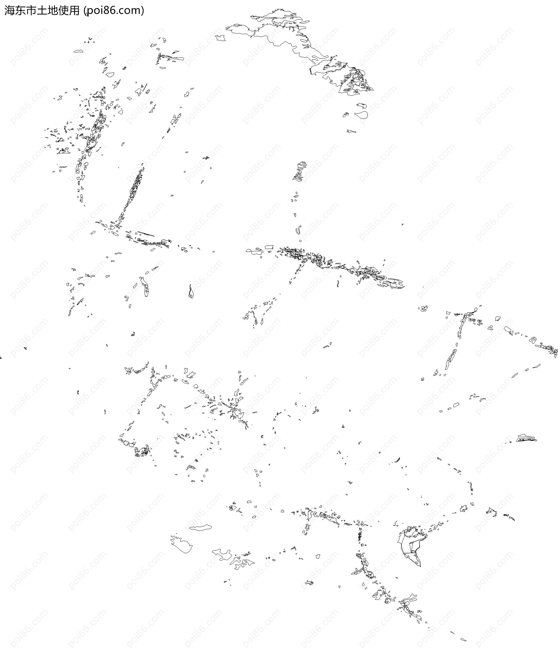 海东市土地使用地图