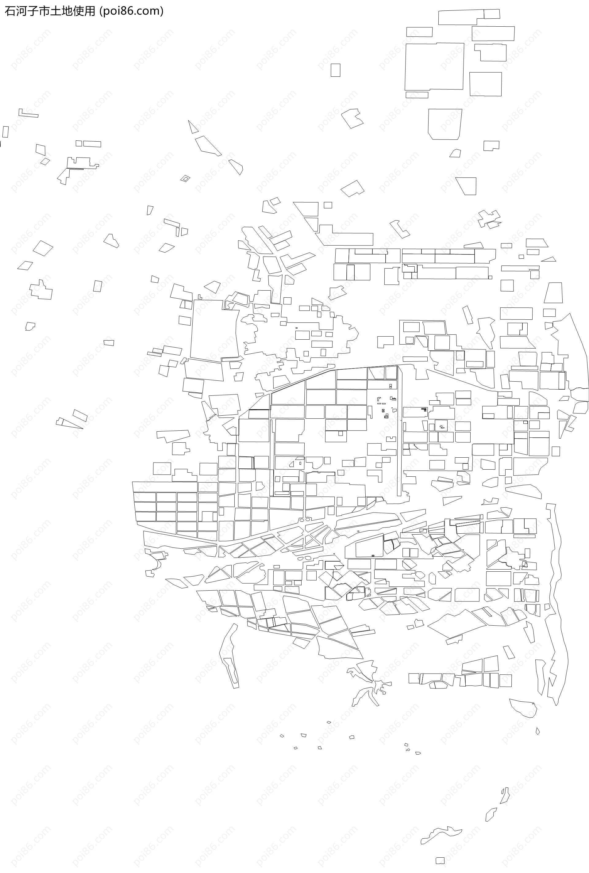 石河子市土地使用地图