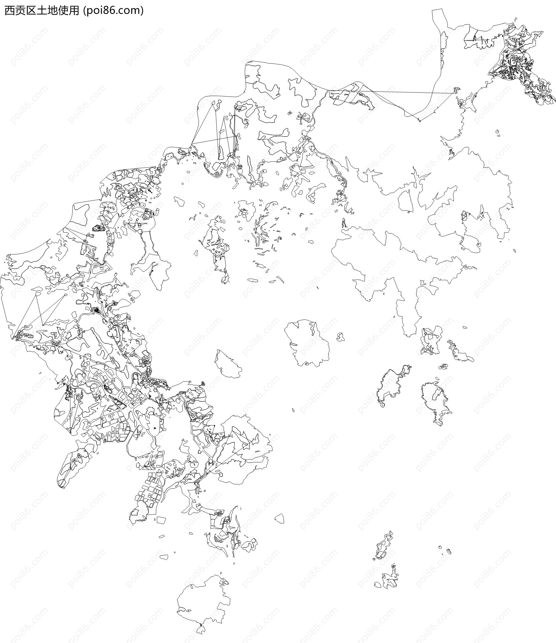 西贡区土地使用地图