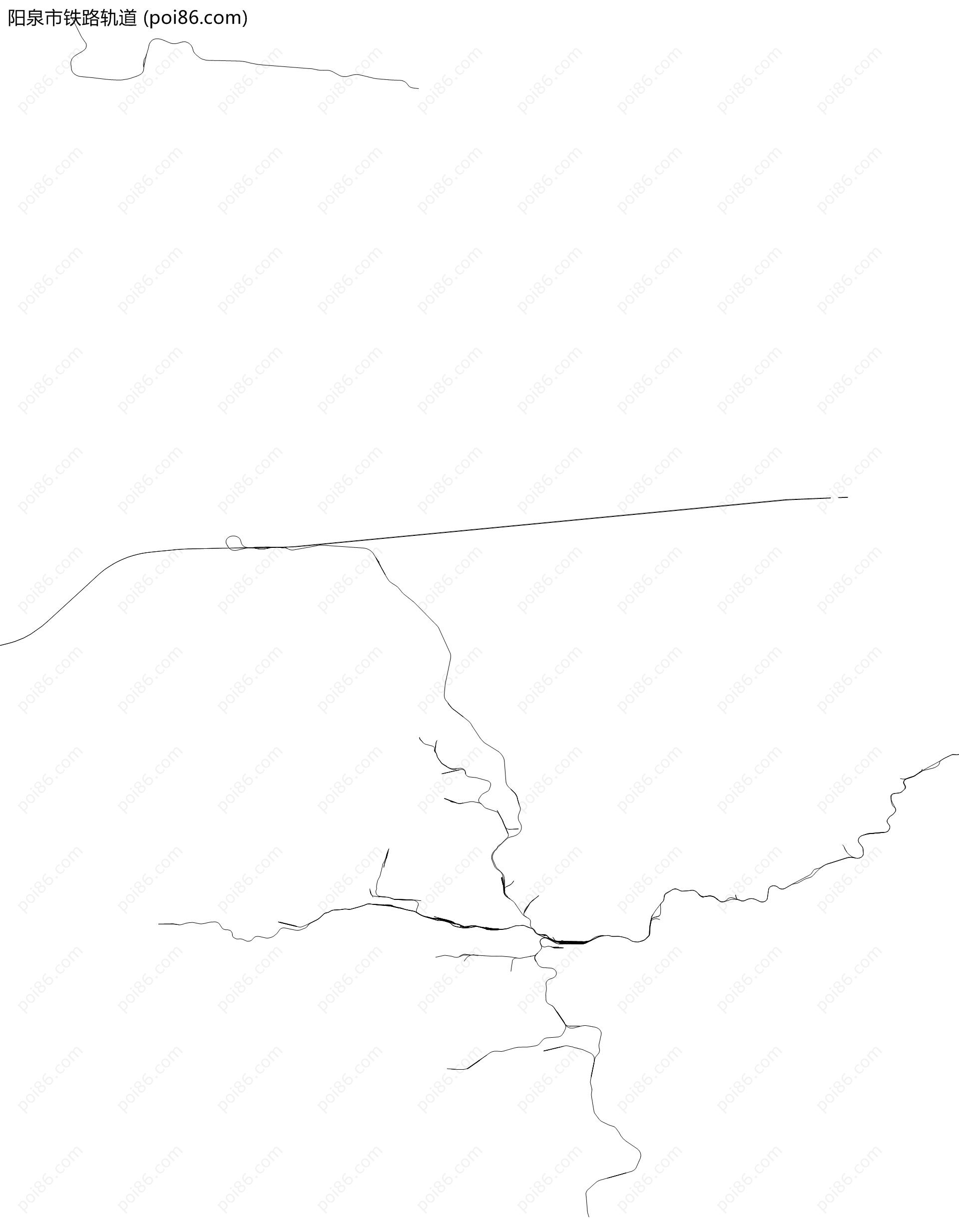 阳泉市铁路轨道地图