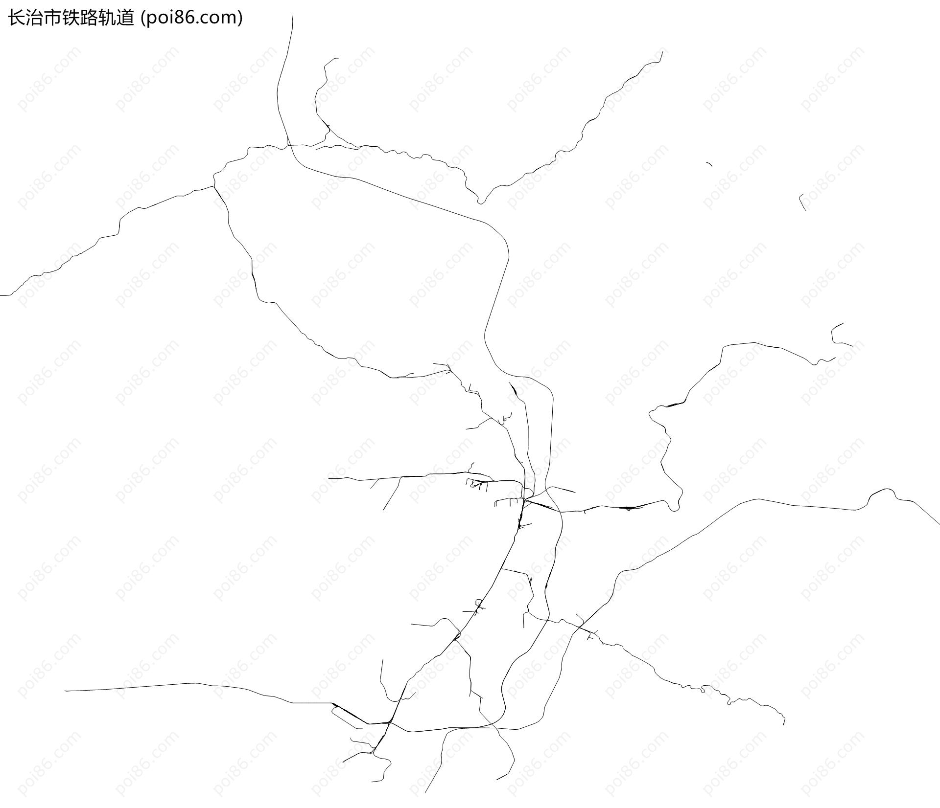 长治市铁路轨道地图