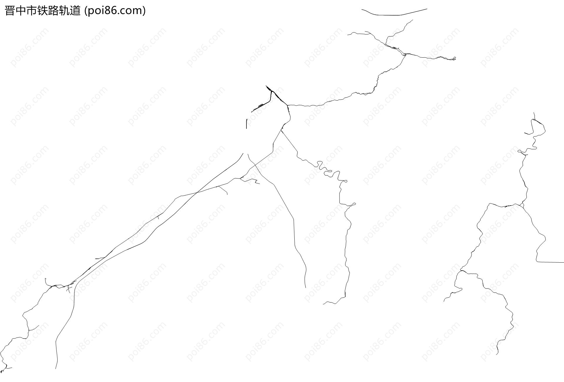 晋中市铁路轨道地图