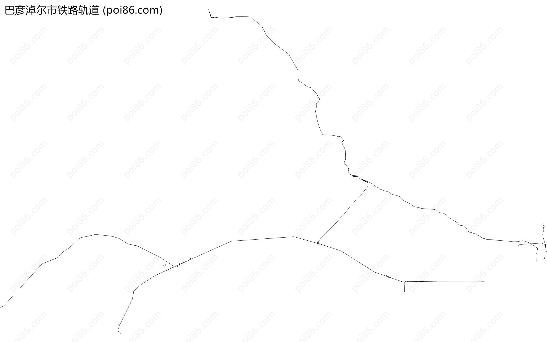 巴彦淖尔市铁路轨道地图