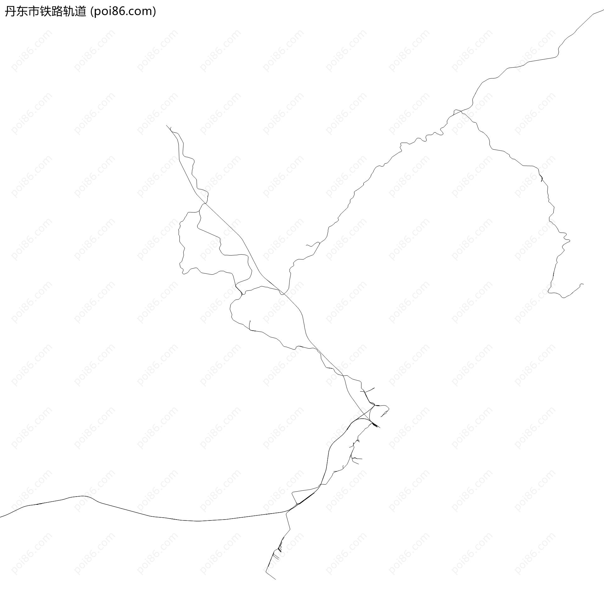 丹东市铁路轨道地图
