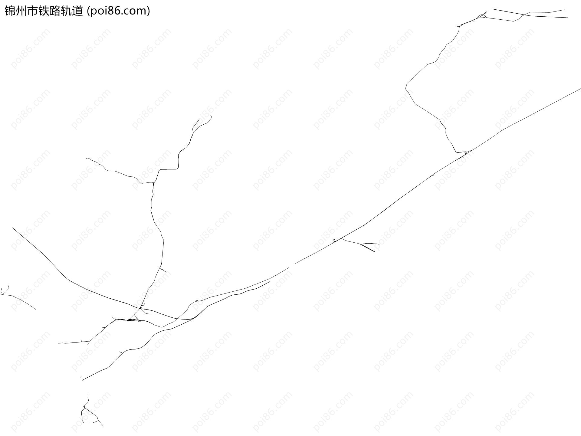锦州市铁路轨道地图