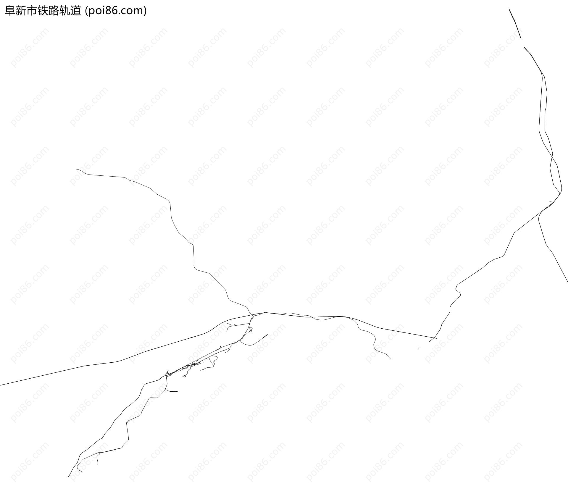 阜新市铁路轨道地图