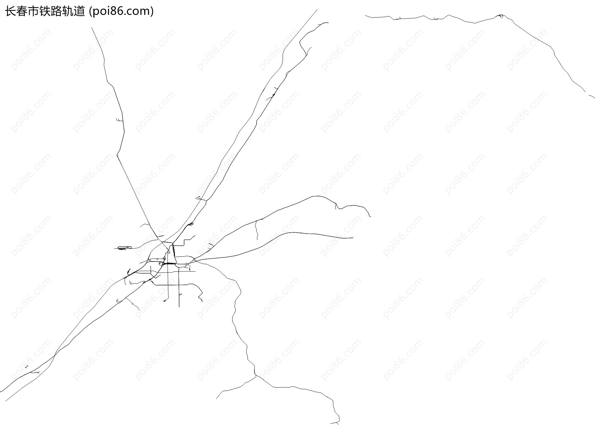 长春市铁路轨道地图