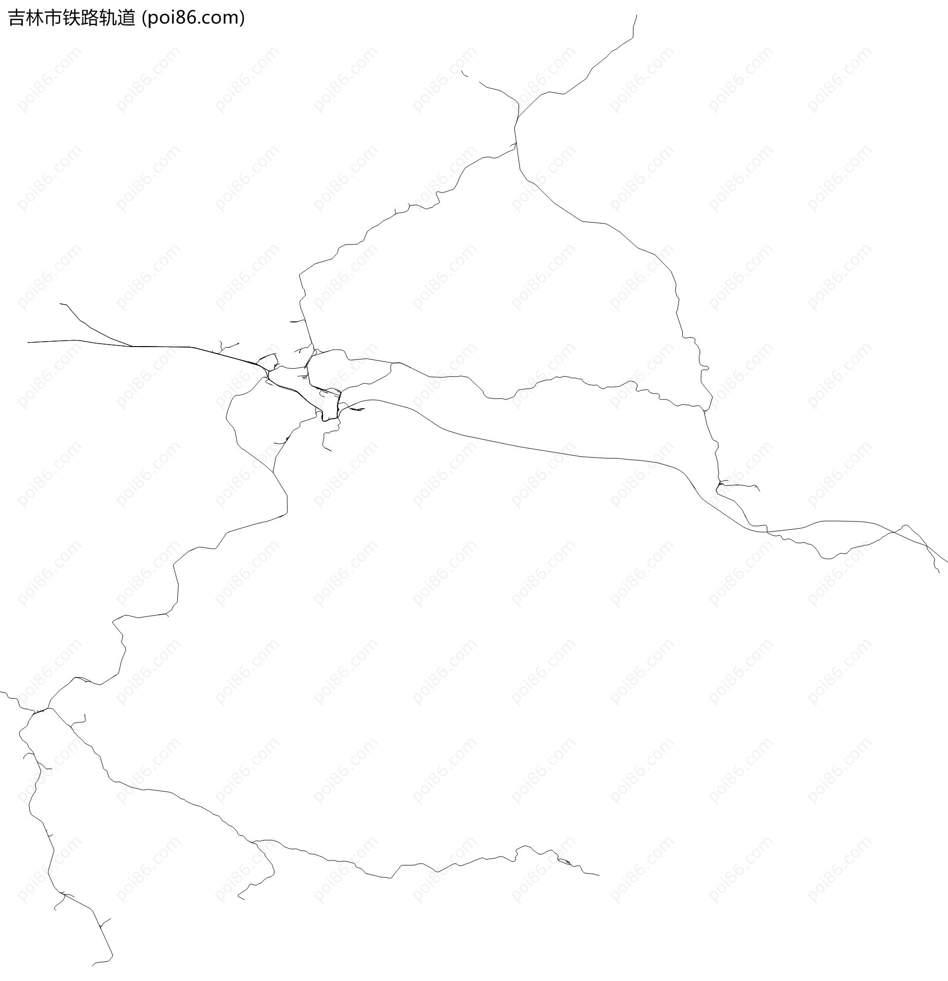 吉林市铁路轨道地图