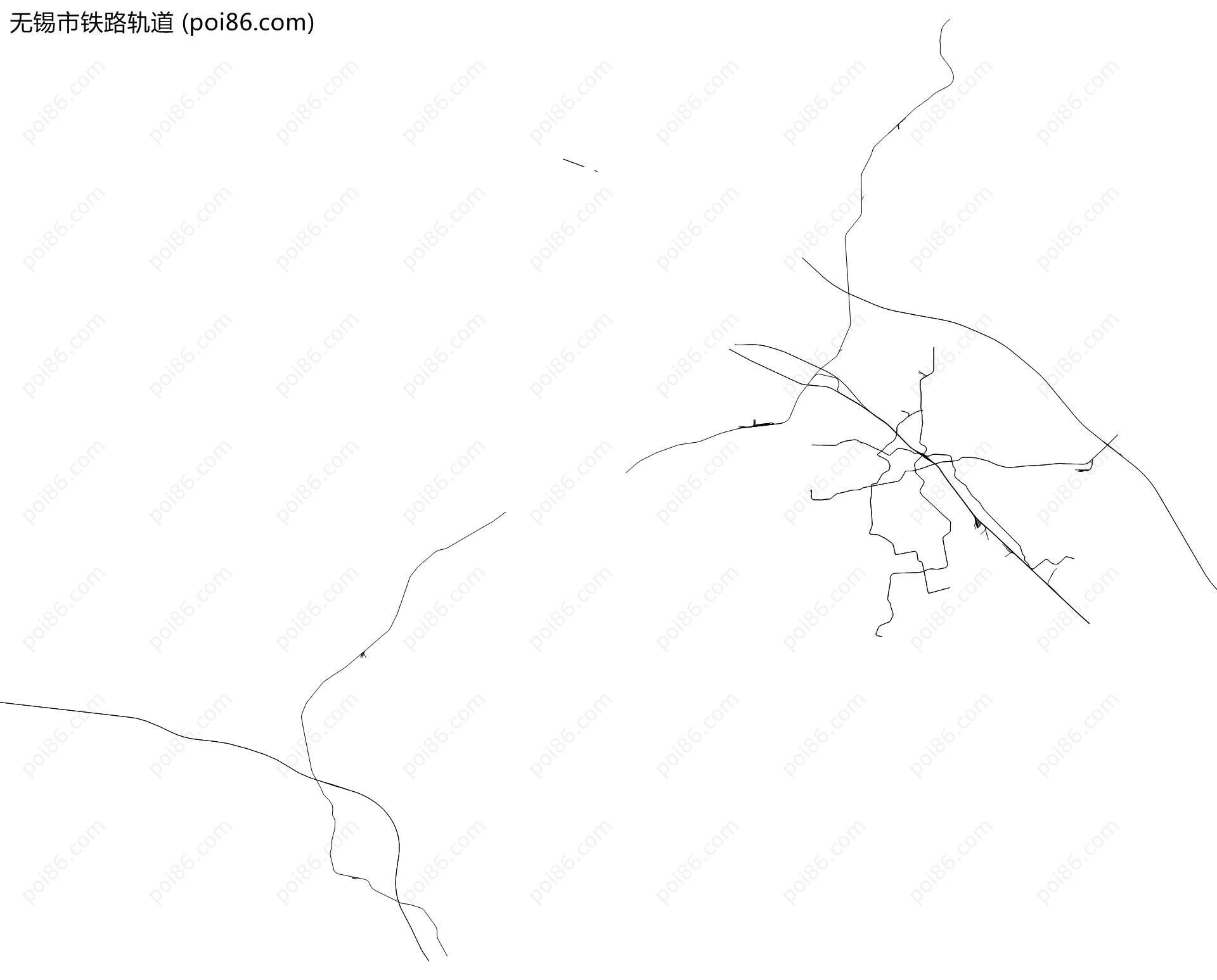 无锡市铁路轨道地图