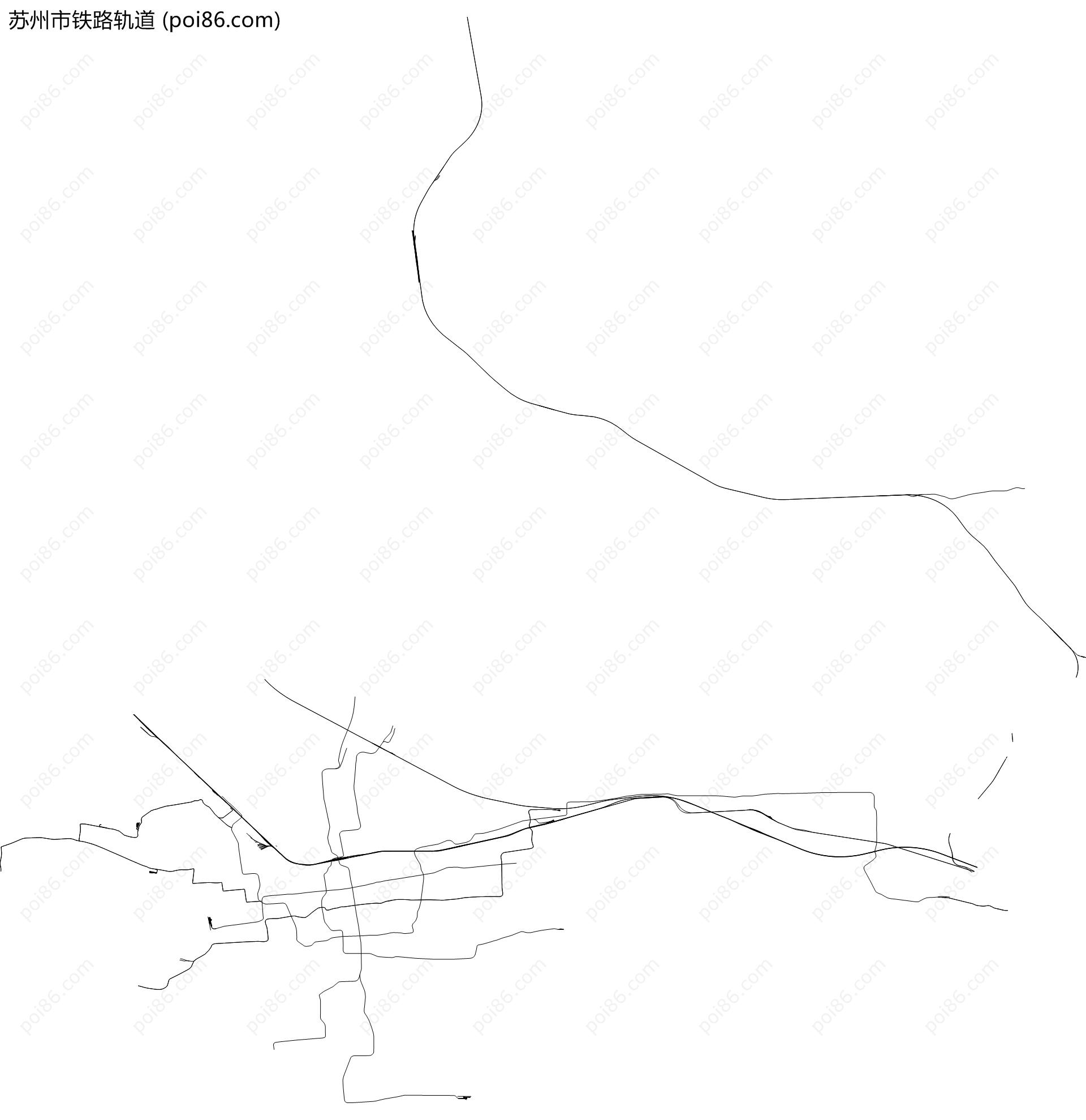 苏州市铁路轨道地图