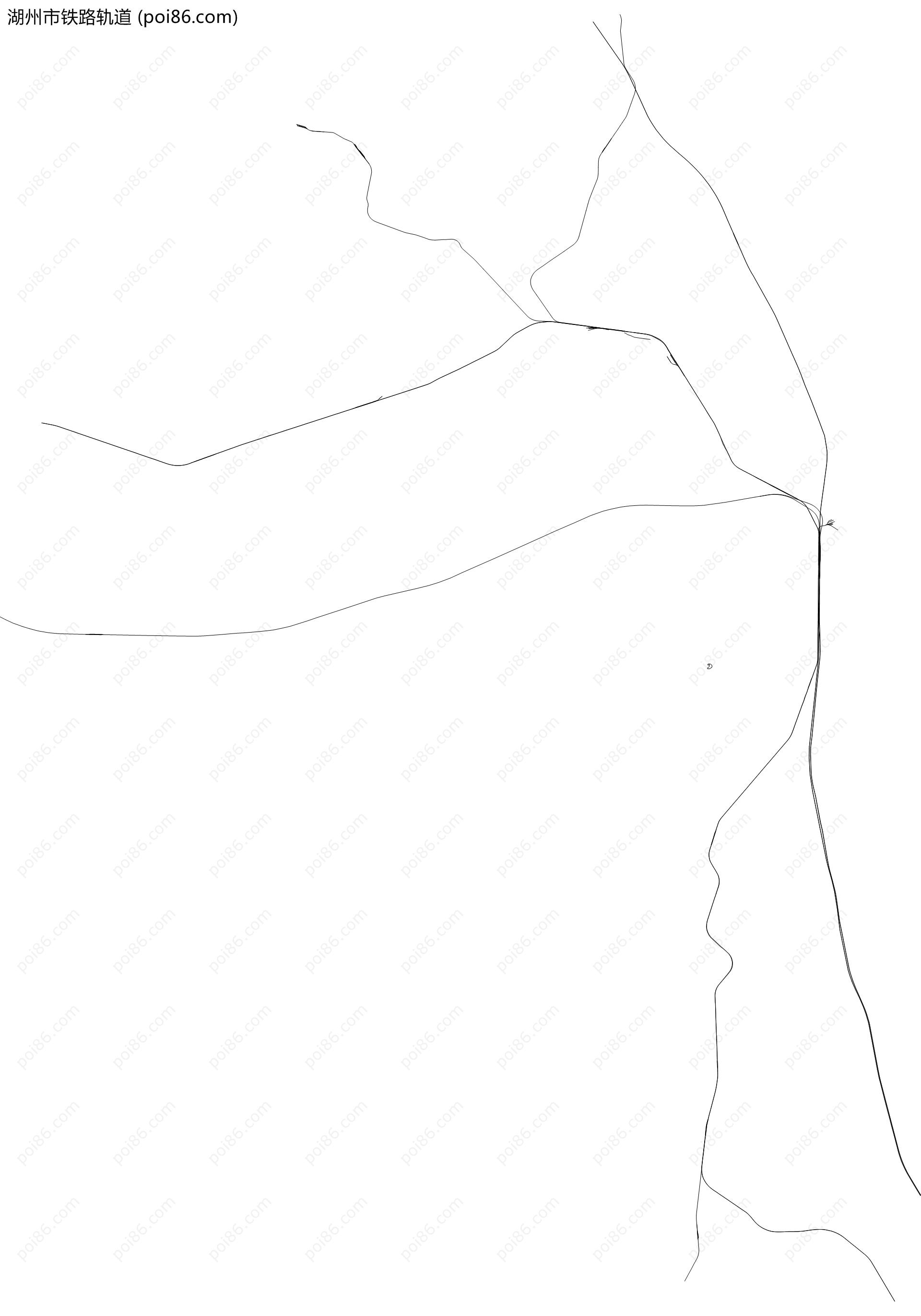 湖州市铁路轨道地图