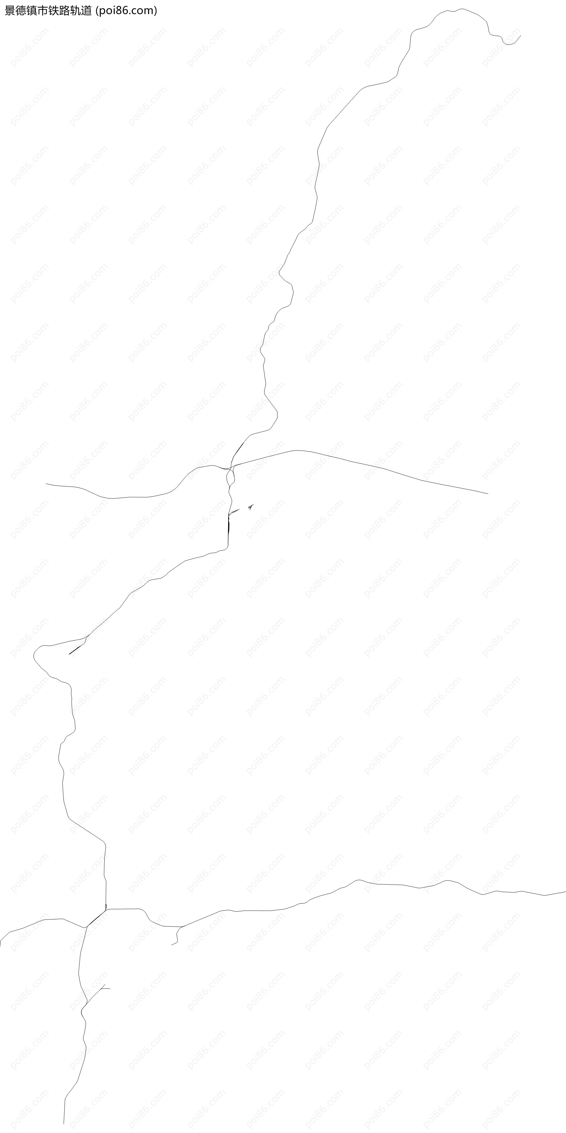 景德镇市铁路轨道地图