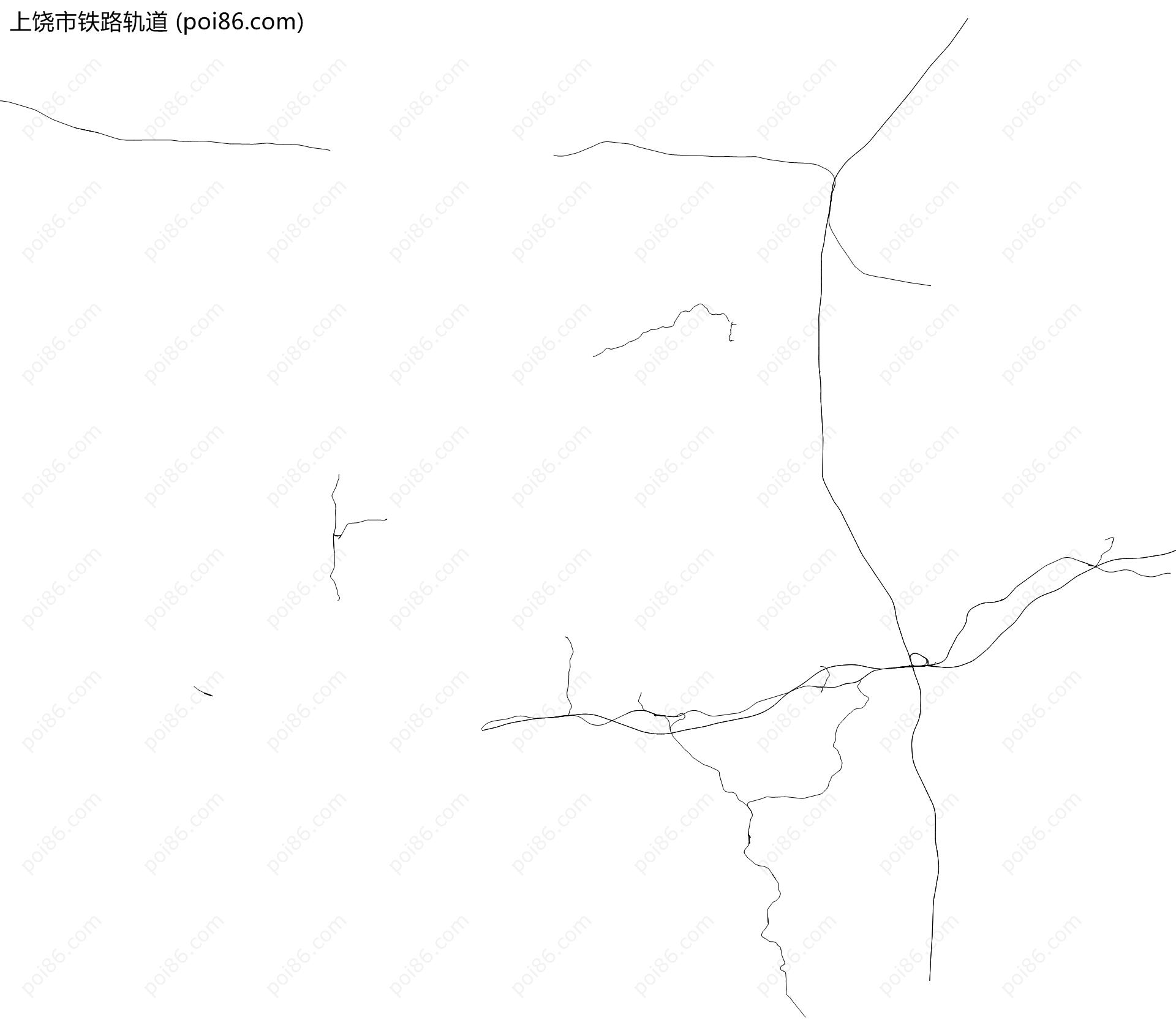 上饶市铁路轨道地图