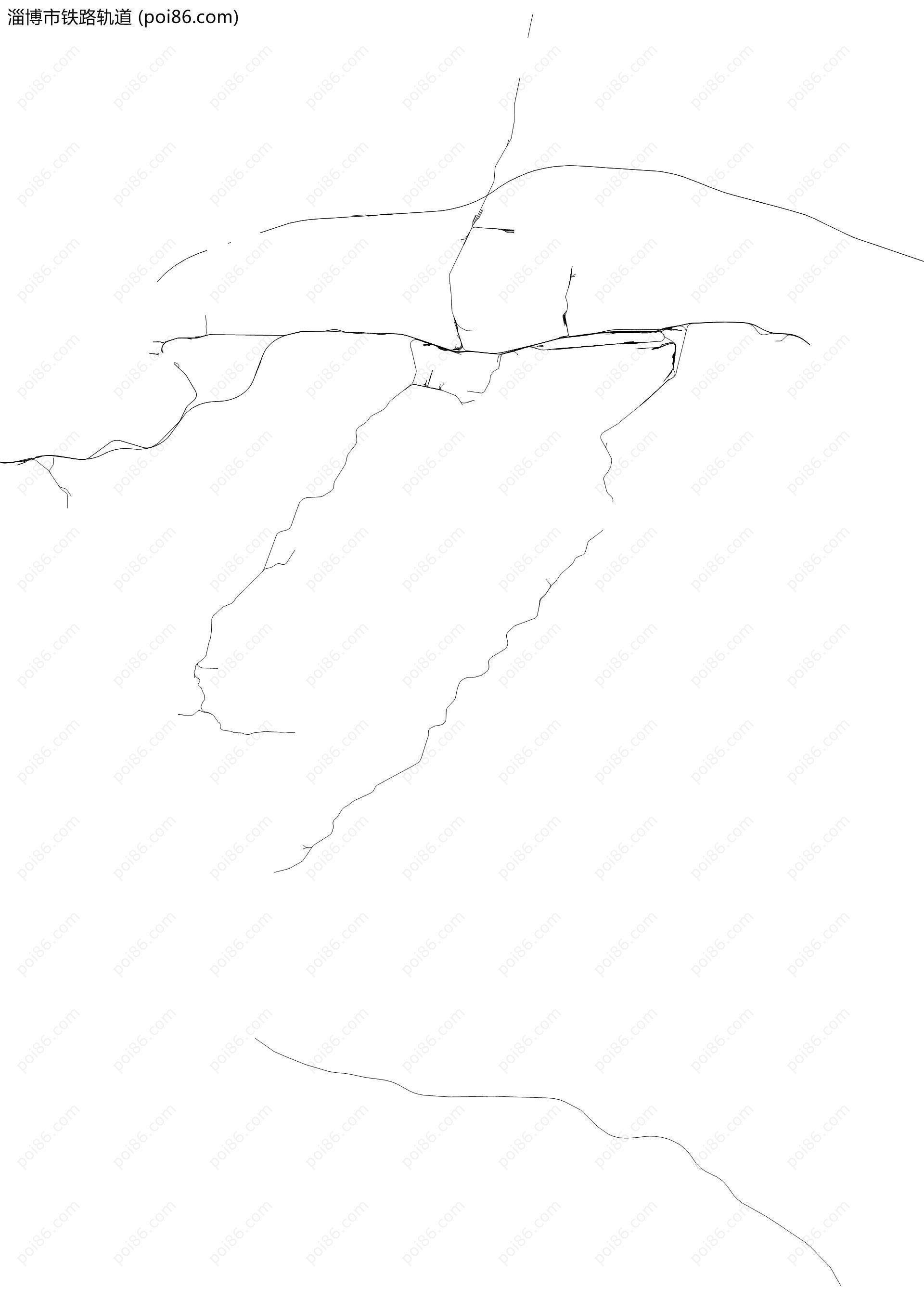 淄博市铁路轨道地图