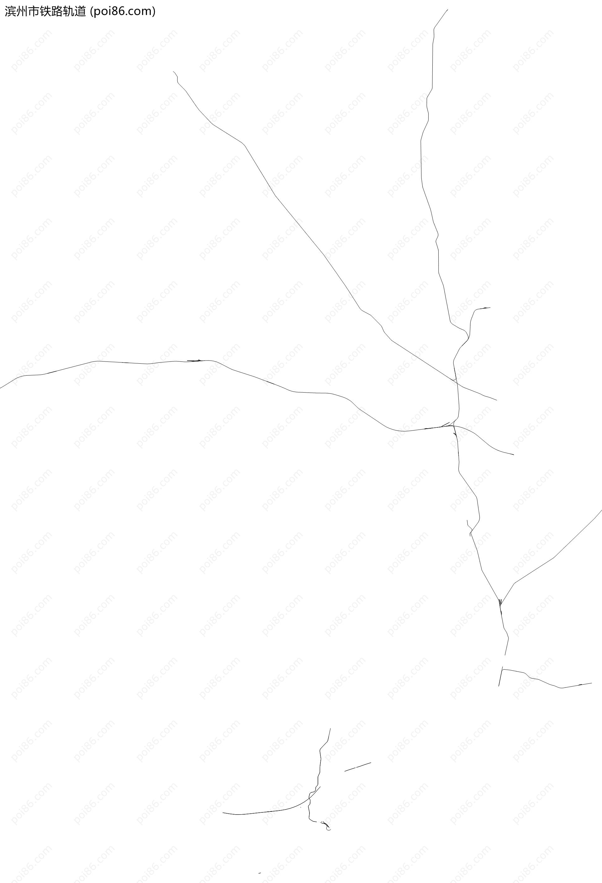 滨州市铁路轨道地图
