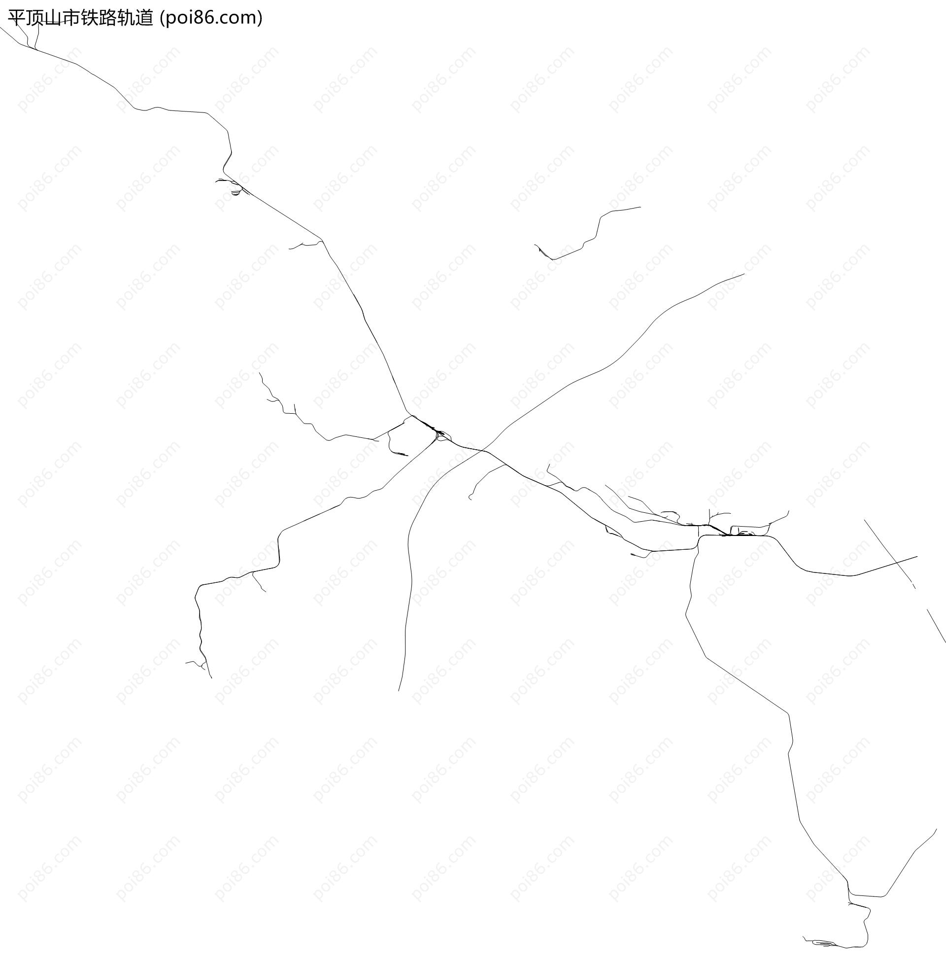 平顶山市铁路轨道地图