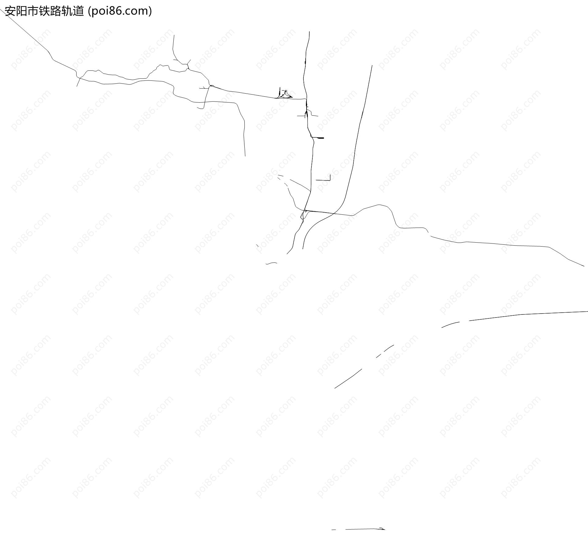 安阳市铁路轨道地图